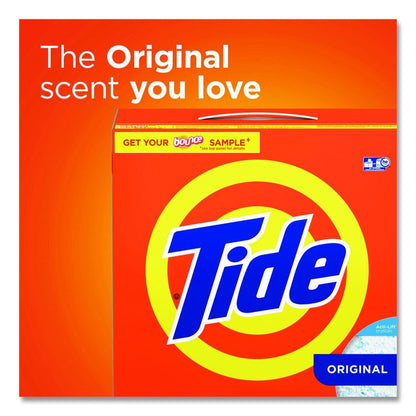 HE Laundry Detergent, Tide Original Scent, Powder, 85 oz Box, 3/Carton
