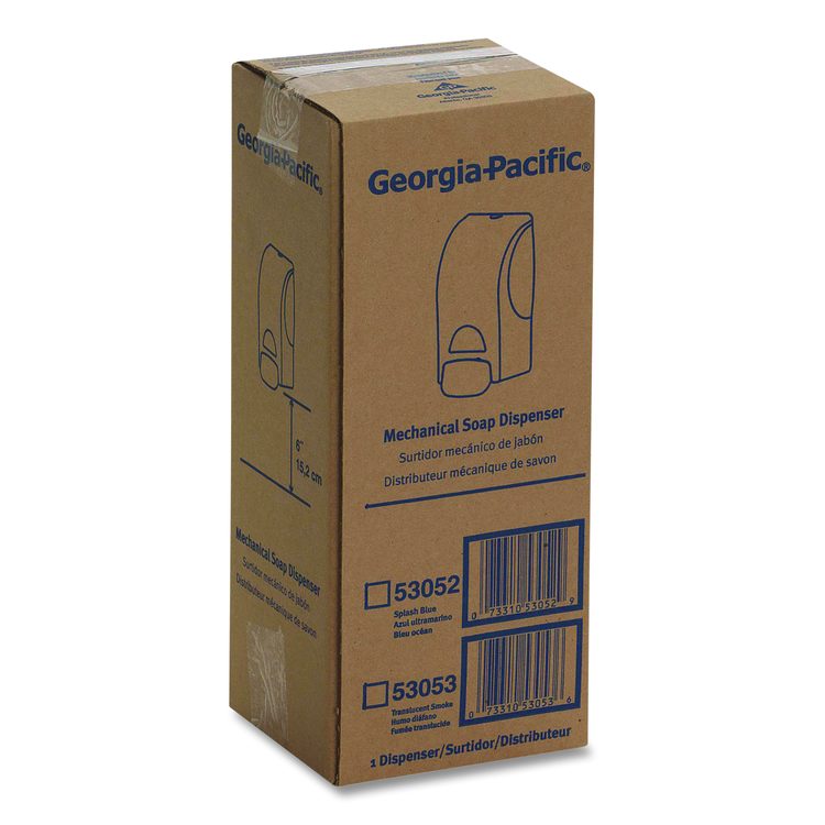 Soap Dispenser for 1,200 mL Bag-in-Box Refill, 4.6 x 5.6 x 10.7, Translucent White