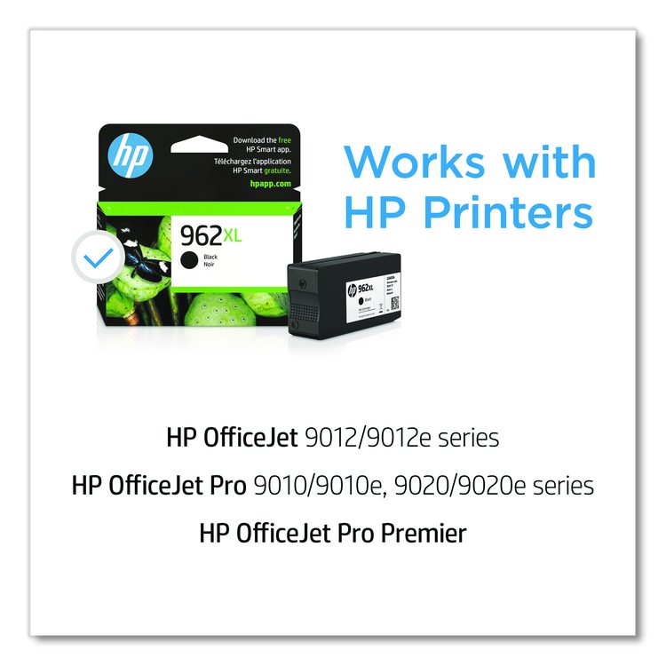 HP 962XL, (3JA03AN) High-Yield Black Original Ink Cartridge