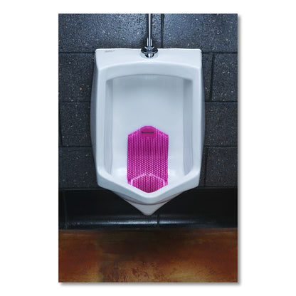 Vertical Urinal Screen, Spiced Apple Scent, Red, 5.22 oz, 6/Carton