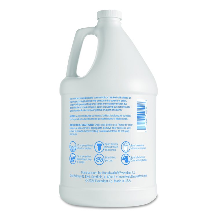 Odor Eliminator Enzyme Plus Concentrate, Lemon, 1 gal Jug, 4/Carton