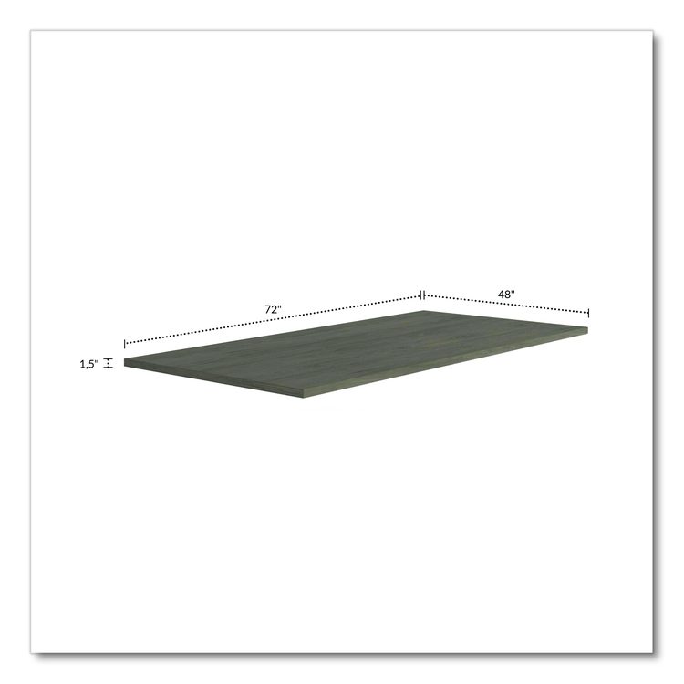 Alera Seville 96" Wide Conference Table Top, Rectangular, 96w x 48d x 1.5h, Walnut