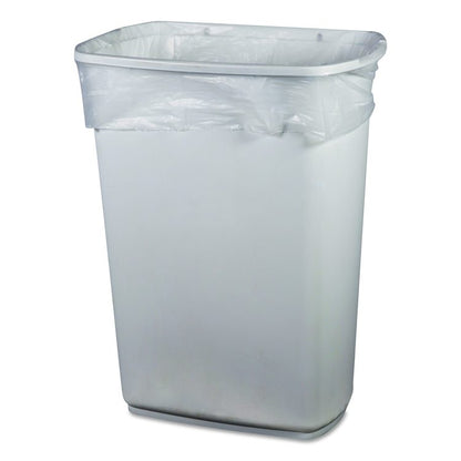 High-Density Waste Can Liners, 56 gal, 22 mic, 43" x 48", Natural, 25 Bags/Roll, 6 Rolls/Carton
