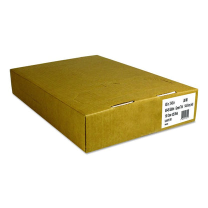 Eco Blend Max Can Liners, 45 gal, 0.8 mil, 40" x 46", Green, 25 Bags/Roll, 6 Rolls/Carton