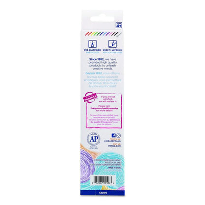 Duo-Color Colored Pencil Sets, 3 mm, 2B (#2), Assorted Lead, Assorted Barrel, 6/Pack