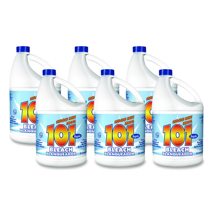 Regular Cleaning Low Strength Bleach, Regular Scent, 1 gal Bottle,  6/Carton