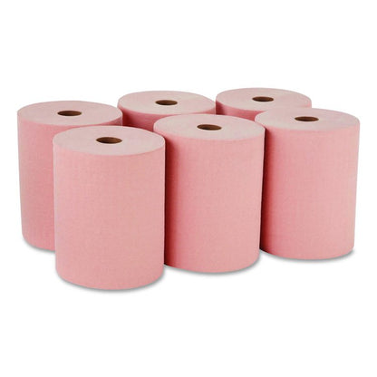 goRag Premium All-Purpose DRC Roll Wipers, 10" x 250 ft, Orange, 6/Carton
