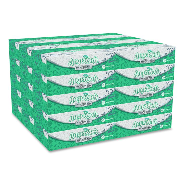 Angel Soft ps Premium Facial Tissue, Flat Box, 2-Ply, White, 100 Sheets/Box