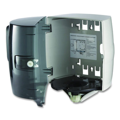 Center-Pull Paper Towel Dispenser, 9.9 x 10 x 10.5, Translucent Smoke