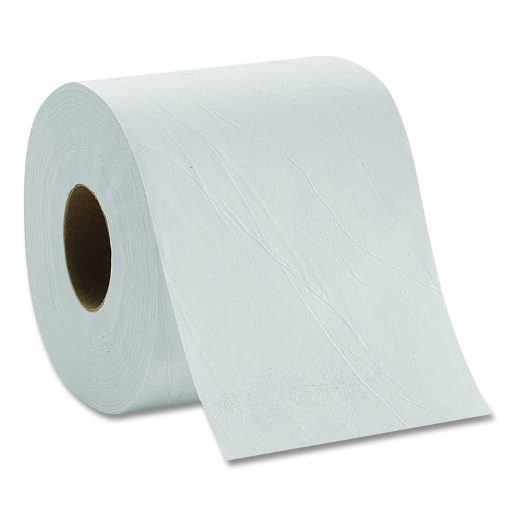 Pacific Blue Basic Bathroom Tissue, Septic Safe, 1-Ply, White, 1,210 Sheets/Roll, 80 Rolls/Carton