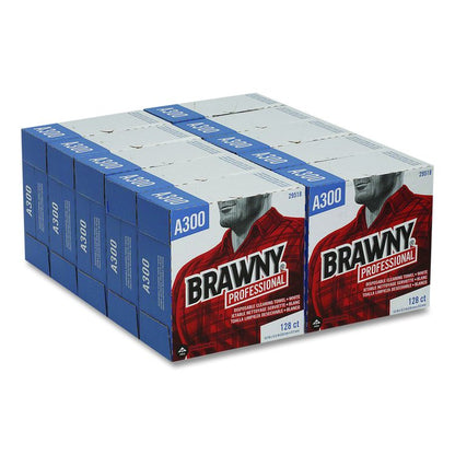 Airlaid Medium Duty Wipers, Cloth, 1-Ply, 9.2 x 12.4, Unscented, White, 128/Box, 10 Boxes/Carton