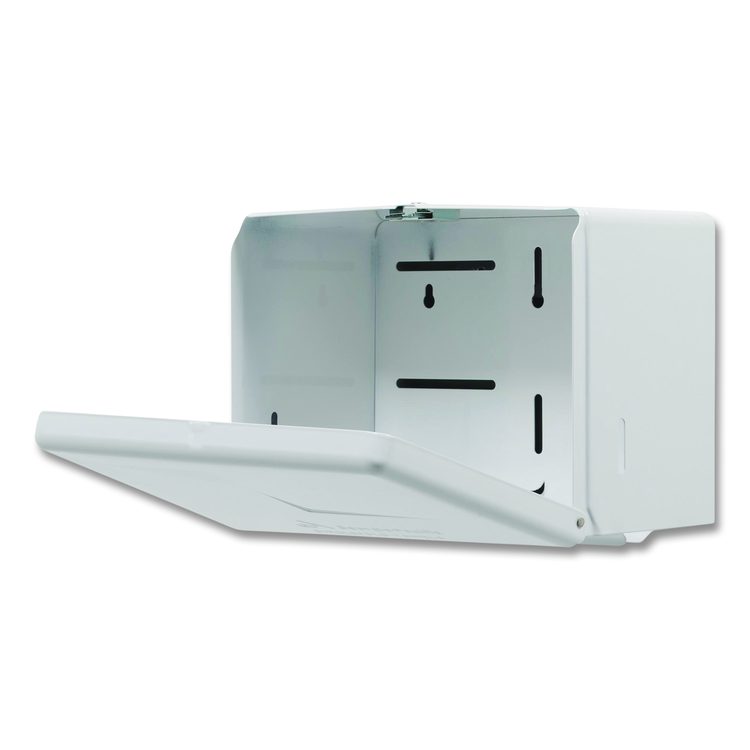 Space Saver Singlefold Towel Dispenser, Steel, 11.63 x 6.63 x 8.13, White