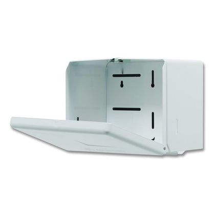 Space Saver Singlefold Towel Dispenser, Steel, 11.63 x 6.63 x 8.13, White