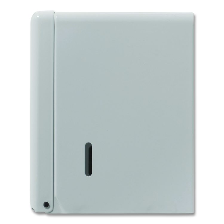Space Saver Singlefold Towel Dispenser, Steel, 11.63 x 6.63 x 8.13, White