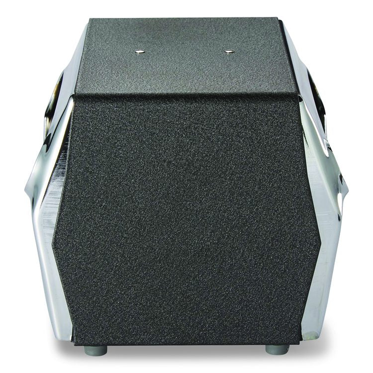 Tabletop Napkin Dispenser, 7.5 x 6 x 5.37, Black/Chrome