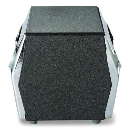 Tabletop Napkin Dispenser, 7.5 x 6 x 5.37, Black/Chrome