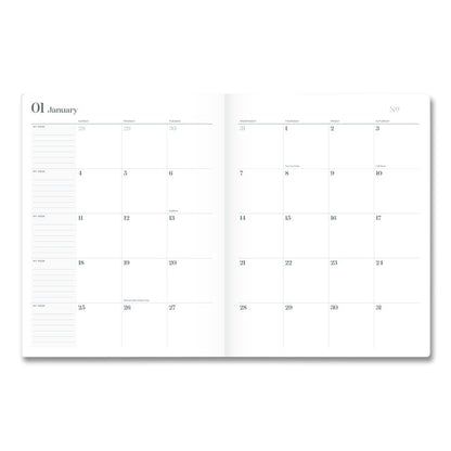 WorkStyle Stitched Monthly Planner, 11 x 8.5, Sunbaked Clay Cover, 12-Month (Jan-Dec): 2026