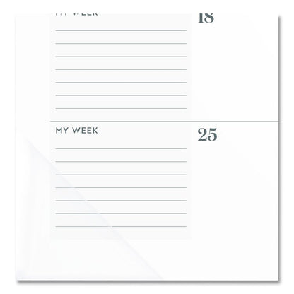 WorkStyle Monthly Desk Pad Calendar, 21.75 x 17, White Sheets, Teal Headband/Clear Corners, 12-Month (Jan-Dec): 2026
