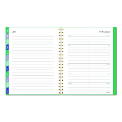 Badge Geo Weekly/Monthly Planner, 11 x 8.5, Green Cover, 13-Month (Jan-Jan): 2026