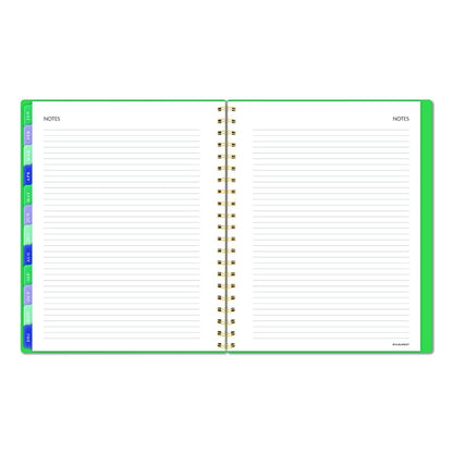 Badge Geo Weekly/Monthly Planner, 11 x 8.5, Green Cover, 13-Month (Jan-Jan): 2026