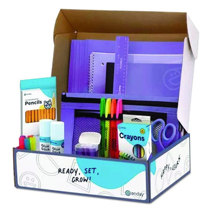 Back to School Supplies Kit for Grades K-5, Purple
