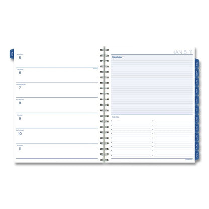 Abyss Weekly/Monthly Planner, 11 x 8.5, Water-Inspired Artwork, Blue Cover, 12-Month (Jan-Dec): 2026