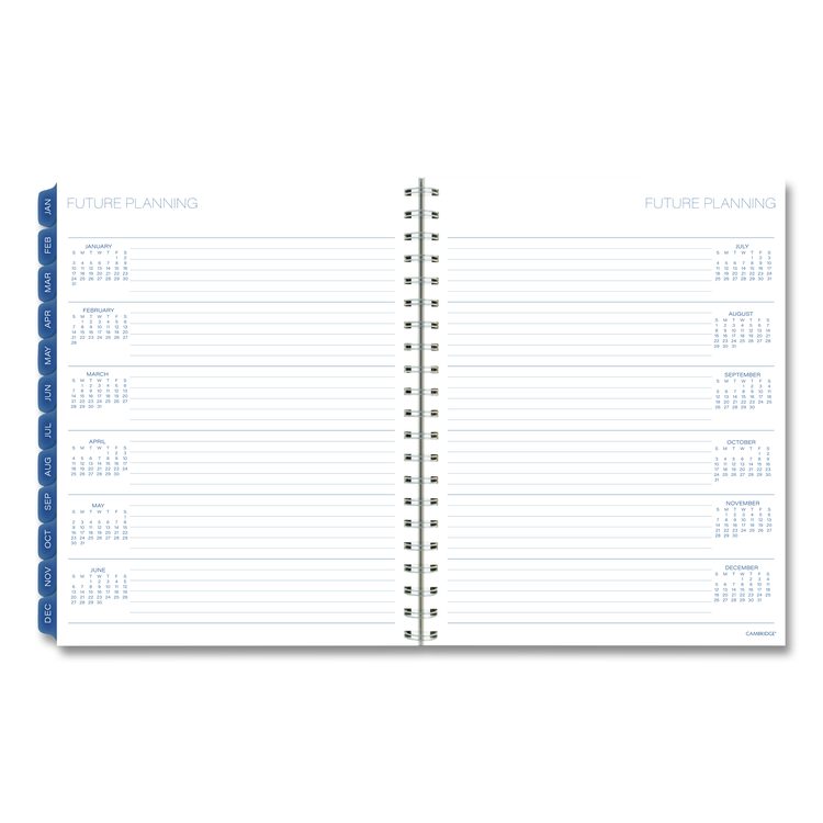 Abyss Weekly/Monthly Planner, 11 x 8.5, Water-Inspired Artwork, Blue Cover, 12-Month (Jan-Dec): 2026
