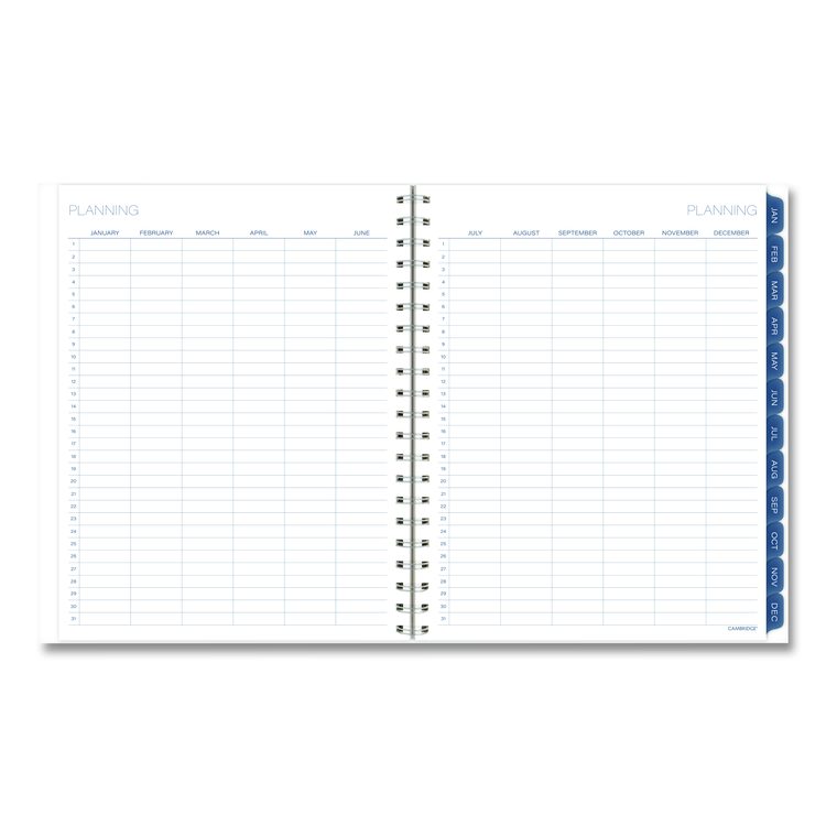 Abyss Weekly/Monthly Planner, 11 x 8.5, Water-Inspired Artwork, Blue Cover, 12-Month (Jan-Dec): 2026