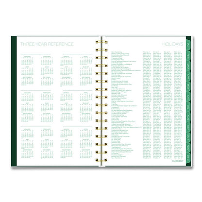 Emerald Isle Weekly/Monthly Planner, 8.5 x 5.5, Green Marbled Cover, 12-Month (Jan-Dec): 2026