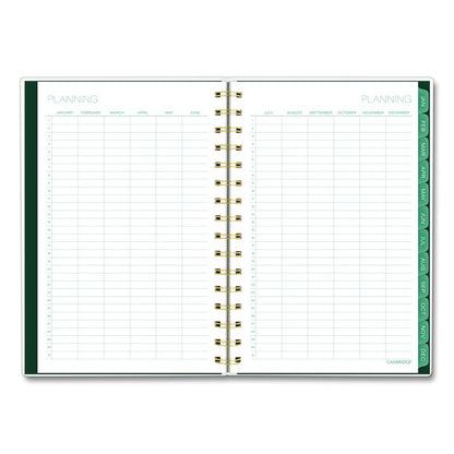 Emerald Isle Weekly/Monthly Planner, 8.5 x 5.5, Green Marbled Cover, 12-Month (Jan-Dec): 2026