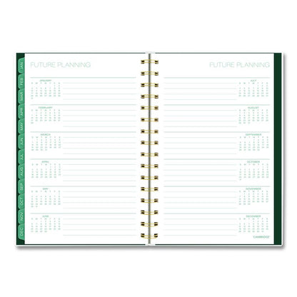 Emerald Isle Weekly/Monthly Planner, 8.5 x 5.5, Green Marbled Cover, 12-Month (Jan-Dec): 2026