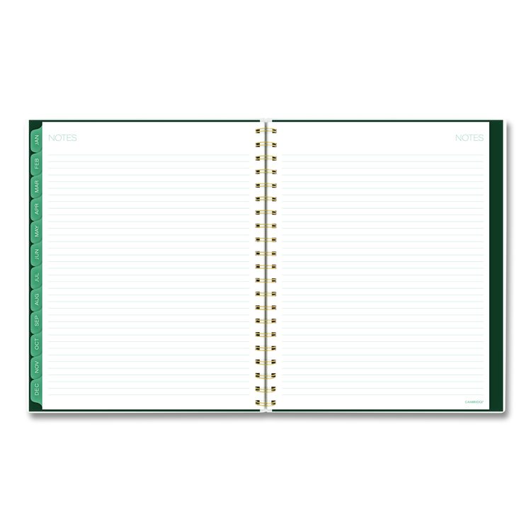 Emerald Isle Weekly/Monthly Planner, 11 x 8.5, Green Marbled Cover, 12-Month (Jan-Dec): 2026
