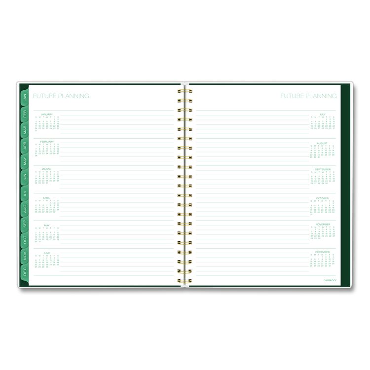 Emerald Isle Weekly/Monthly Planner, 11 x 8.5, Green Marbled Cover, 12-Month (Jan-Dec): 2026