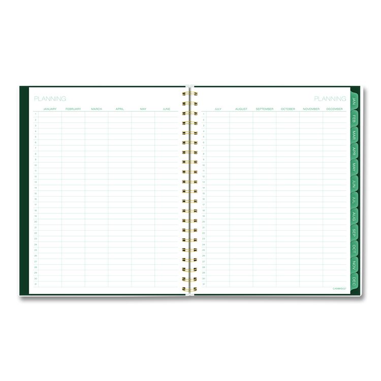 Emerald Isle Weekly/Monthly Planner, 11 x 8.5, Green Marbled Cover, 12-Month (Jan-Dec): 2026