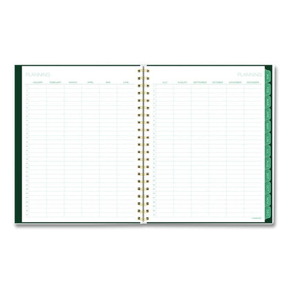 Emerald Isle Weekly/Monthly Planner, 11 x 8.5, Green Marbled Cover, 12-Month (Jan-Dec): 2026
