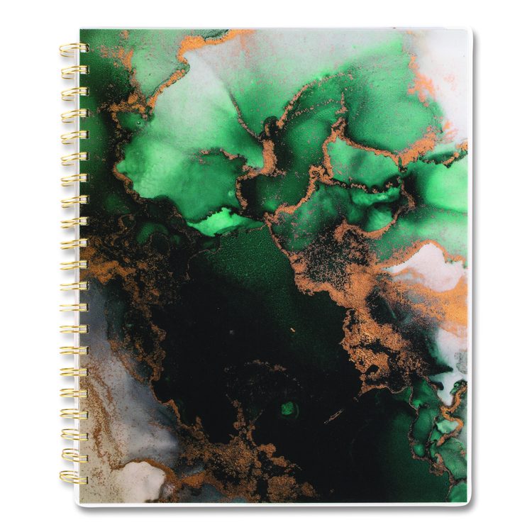 Emerald Isle Weekly/Monthly Planner, 11 x 8.5, Green Marbled Cover, 12-Month (Jan-Dec): 2026