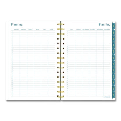 Midnight Garden Weekly/Monthly Planner, 8.5 x 5.5, Floral Artwork, Black/Pink/Green Cover, 12-Month (Jan-Dec): 2026