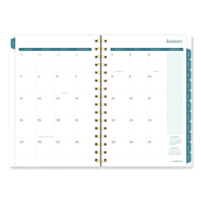 Midnight Garden Weekly/Monthly Planner, 8.5 x 5.5, Floral Artwork, Black/Pink/Green Cover, 12-Month (Jan-Dec): 2026