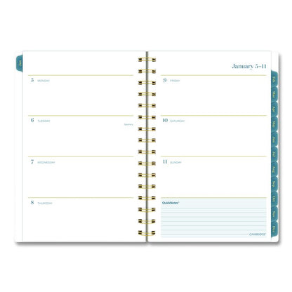 Midnight Garden Weekly/Monthly Planner, 8.5 x 5.5, Floral Artwork, Black/Pink/Green Cover, 12-Month (Jan-Dec): 2026