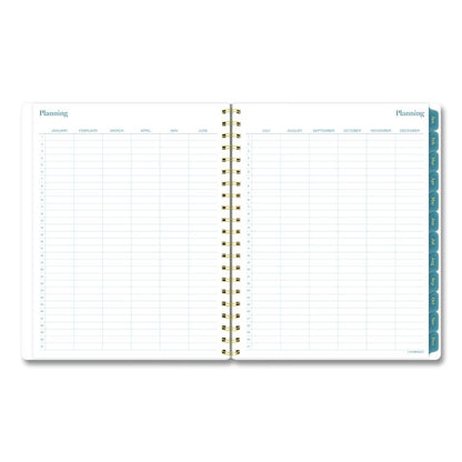 Midnight Garden Weekly/Monthly Planner, 11 x 8.5, Floral Artwork, Black/Pink/Green Cover, 12-Month (Jan-Dec): 2026