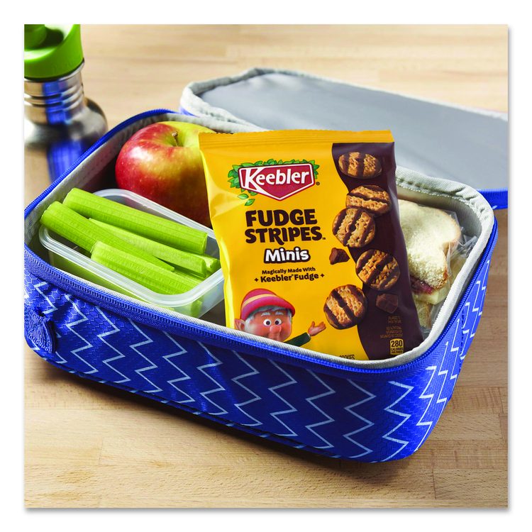 Mini Cookies, Fudge Stripes, 2 oz Pouch, 36/Box