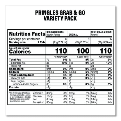 Mini Milk Chocolate and Pringles Snack Stacks Variety Combo Pack, 62 oz Bag Mini/Fun Size, (36) Cups Assorted Flavors/Bundle