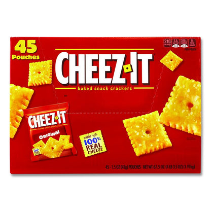 Soda Mini Variety and Cheez-It Combo Pack, (30) 7.5 oz Cans Assorted Flavors, (45) 1.5 oz Pouch Original Cheez-It/Bundle
