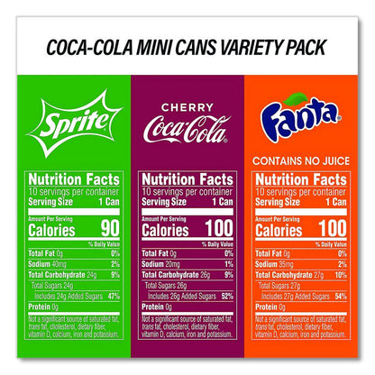 Soda Mini Variety and Cheez-It Combo Pack, (30) 7.5 oz Cans Assorted Flavors, (45) 1.5 oz Pouch Original Cheez-It/Bundle