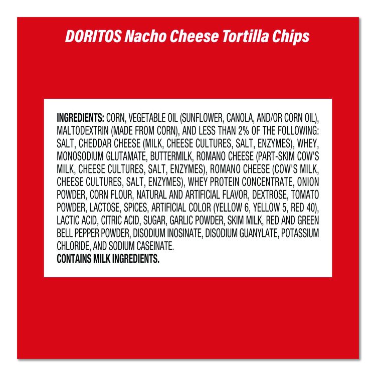 Doritos Nacho Cheese Tortilla Chips and Welch's Mixed Fruit Snacks, (50) 1oz Bag Chips, (66) 0.8 oz Pouch Fruit Snacks/Bundle