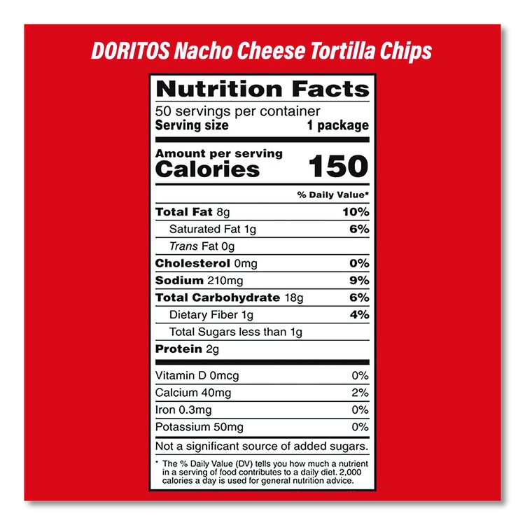 Doritos Nacho Cheese Tortilla Chips and Welch's Mixed Fruit Snacks, (50) 1oz Bag Chips, (66) 0.8 oz Pouch Fruit Snacks/Bundle
