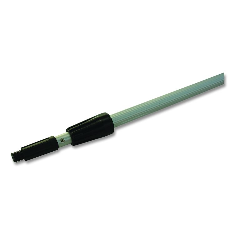 Aluminum Extension Pole, Two Sections, 8 ft, Silver/Black