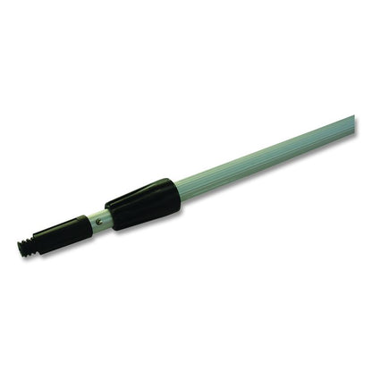 Aluminum Extension Pole, Two Sections, 8 ft, Silver/Black
