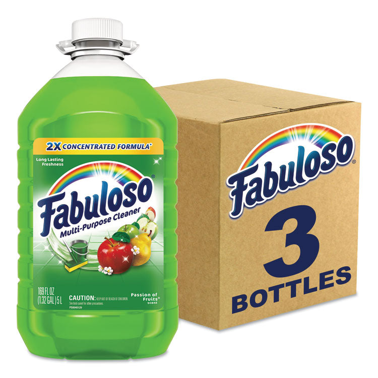 Multi-Use Cleaner, Passion of Fruits Scent, 169 oz Bottle, 3/Carton