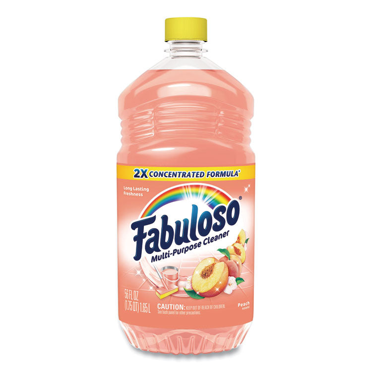 Multi-Use Cleaner, Peach Scent, 56 oz Bottle, 6/Carton